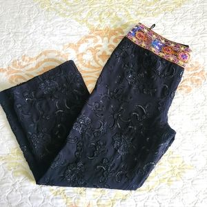 Vintage Escada sequin beaded pants, size 42
